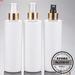 30Pcs/lot 250ML Empty Plastic Perfume white Spray Bottle fine mist PET bottles container with pump cosmetic bottleshigh quatity