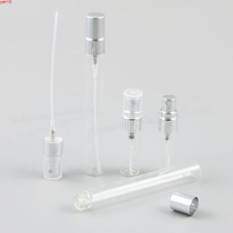 3.5ml 10ml Refillable Travel Glass Perfume Vial with Aluminium Mist Sprayer 1/3oz Sample Parfume Atomizer Fragrance 500pcsgoods qty