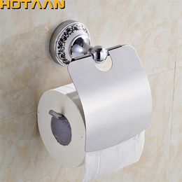Sale Wholesale And Retail Promotion Ceramic Chrome Brass Wall Mounted Toilet Paper Holder Waterproof Tissue Bar 11892 210720