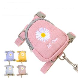 Cat Leashes Small and Medium-sized Pet Leash Embroidered Backpacks Dog Chest Straps Dogs Supplies 5 Colours
