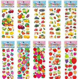 2021 3D Cartoon stickers 7*17cm Puppy 3D Bubble stickers Teacher Lovely Reward Sticker Theme Party Favors For Kids Birthday Decoration