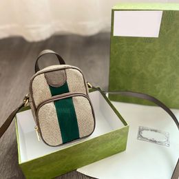 Designer Messenger Bags Fashion Men Shoulder Phone Bag Luxury Wallets Unisex Size 13 7 18cm