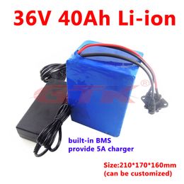 36v 40ah lithium battery pack with BMS customized size for electric tool ebike hilti 36v battery e-bike battery 36v +5A charger