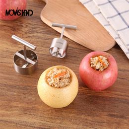 MOM'S HAND Stainless Steel Easy Fruit Core Seed Remover Apple Corer Seeder Kitchen Gadgets Tools 210319