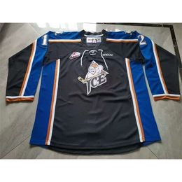 001rare Hockey Jersey Men Youth women Vintage Customise CHL WHL Kootenay Ice 12 Luke Philp Size S-5XL custom any name or number