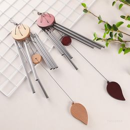 Wood Aluminium Tube Creative Metal Wind Chime Home Garden and Church Wind Chime Pendant Decoration Craft Gifts T500939
