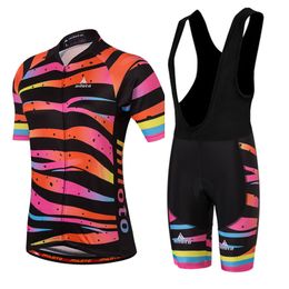 Women Zebra Cycling Jersey Set 2024 Pro Team summer Bicycle Clothing Bike Clothes Mountain Sports Kits M043