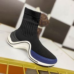Çizmeler Tasarımcı Sonbahar Kış Kadın Ayakkabı Örme Elastik Bootes Lüks Boot Seksi Kadınlar Yüksek Topuklu Ayakkabı Büyük Boy 41