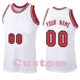 Mens Custom DIY Design personalized round neck team basketball jerseys Men sports uniforms stitching and printing any name and number stripes white 2021
