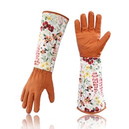 Garden Gloves Long Sleeve Flower Planting Protection SpasHG