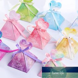 Gift Wrap " Europe Triangular Pyramid Style Candy Box Wedding Favours Birthday Party Baby Shower Supplies Paper Boxes Material"1 Factory price expert design Quality