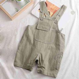 Summer Overalls And Jumpsuits Boy Short Pants Girl Clothes Baby Children's Toddler 210528