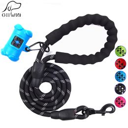 Dog Leash Pet Products for Leashes Harness Puppy Accessories Reflective Lead Dog-Collar