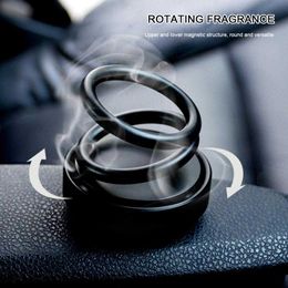 Home Gift Scent Ornament Fragrance Office Decoration Rotating Designed Double Ring Air Freshener Car Perfume Fashion New Arrive Car