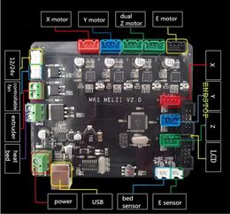Prusa I3 3D Printer Controller Board MKS MELZI V2.0 Compatible with Marlin