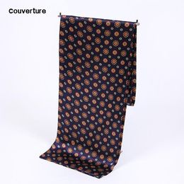 Scarves Couverture Men Silk Fashion Accessories Autumn Winter Male Long Scarf Cravat Bandana Tassel