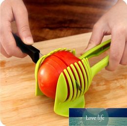 1pc Tomato Slicer Fruits Cutter Stand Utensilios De Cozinha Assistant Lounged Tomato Lemon Shreadders Slicer Random Colour