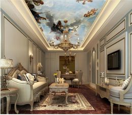 Ceiling Wall Painting Living Room Bedroom Wallpaper Home Decor Round flower vine plant ceilings mural