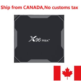 CANADA IN STOCK X96 MAX Plus Android 9.0 TV BOX 4GB Amlogic S905X3 8K 2.4G&5G Dual Wifi 1000M Set Top Box