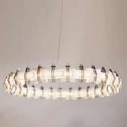 Pendant Lamps Modern Minimalist Living Room Nordic Bedroom Study Restaurant Creative Bar Counter Acrylic Chandelier