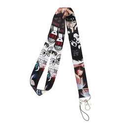 10pcs Horror TOMIE Girl Neck Lanyards ID badge card holder keychain Mobile Phone Strap Gift Ribbon webbing necklace