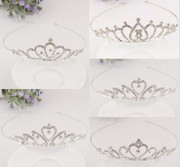 2021 cheap Beautiful Shiny Crystal Bridal Tiara Party Pageant Silver Plated Crown Hairband baroque crystal Wedding hair Accessories