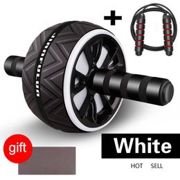 Big wheel Abdominal Wheel&Jump Rope No Noise Wheel Roller with Mat For Arm Waist Leg Exercise Gym Fitness Equipment