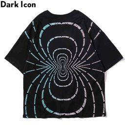 Small Colourful Letters Spider Hiphop Tshirt Men Summer Men's T-shirt Cotton Tee Shirt 210603