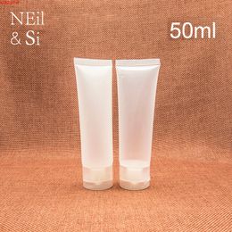 Refillable 50ml Plastic Squeeze Bottle Cosmetic Cleanser Hand Cream Soft Tube Shampoo Lotion Container Frosted Glossybest qualtity