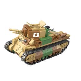 2021 World War 2 WW2 Army Military Soldier City Police SWAT Type 89 Medium Tank Building Blocks Bricks Kids Toys Q0624