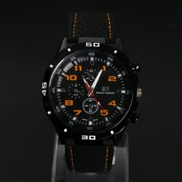 Fashion Trend Male Personality Creative Quartz Watch Silicone Strap