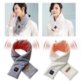 Temperature Levels Electric Heated Neck Scarf Wrap USB Charging Adjustable Heating Gaiter For Women Men Keep Warm Cycling Caps & Masks