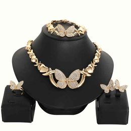 est Nigerian Gold Color African Beads Sets For Women Party Trendy Dubai Jewelry Set Wedding Accessories