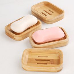 11.5*8*2cm Bamboo Soap Dishes Soaps Tray Holder Dish Storage Bath Shower Plate