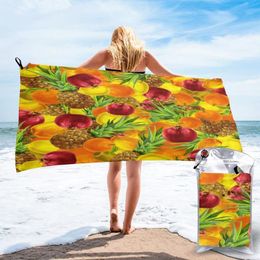 patterned towels Canada - Towel Wearable Bath Tropical Fruits Pattern Soft And Absorbent Unique For El Home Bathroom Gifts Women Bathrob