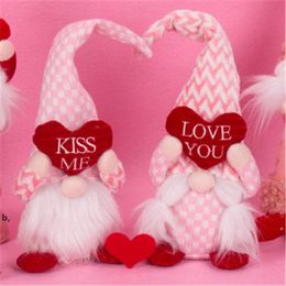 Party Supplies Valentine's Day Decorations Plush Gnomes Mr Mrs Handmade Swedish Tomte Doll Ornaments Home Table Decor RRB13440