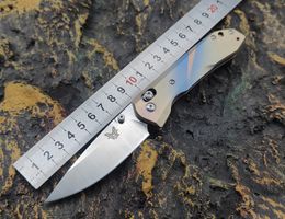 Pocket Folding Knife Handle: TC4 two-color vacuum oxidized gold