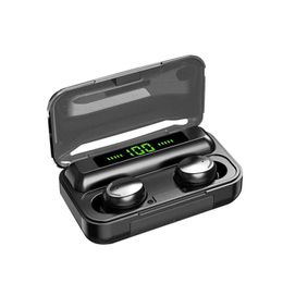 F9-5c TWS Bluetooth 5.0 Earphone 9D Stereo Music Wireless headphones Waterproof Sport earbuds with LED Display Headset and Mic