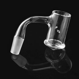 OD 25mm US Grad Quartz Banger Nail Smoking Accessories Seamless Fully Weld Concial Bottom Bevelled Edge 10mm 14mm Male Joint 45 90 Degree FWQB08