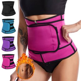 Women's Shapers Women Waist Trainer Sauna Sweat Neoprene Slimming Belt Girdle Corset Tummy Shapewear Fat Burning Modelling Strap Body Shaper