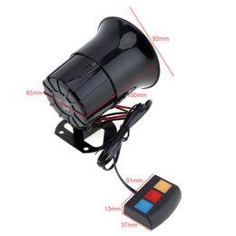 30W 12V 105db 3 Sound Speaker Loud Siren Electric Horn 105db With MIC for Car / Motorcycle