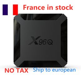 Ship from france to european x96q tv box android 10 os allwinner h313 quad core 1gb 2gb ram 8gb 16gb rom 4k