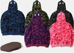 Mens Designers Hoodies Men Women Stylist Jacket Hoodie Camouflage Print High Quality Sweatshirts For Male 6 Colors