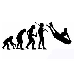 20cm X 10cm History Of Human Evolution Evolution Car Stickers Bodyboard Surfing Image Funny Man Cars Sticker Truck Bumper Vehicle Decor Vinyl Decal