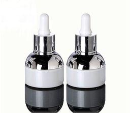 2021 30ml transparent Glass Dropper Bottles Empty Essential Oils Perfume Bottle Women Cosmetic Container Small Packaging