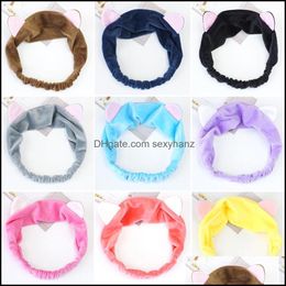 Headbands Hair Jewellery Jewelrycat Ears Star Ladies Cute Face Wash Makeup Headband Factory Direct Sales Drop Delivery 2021 Bz5Ho