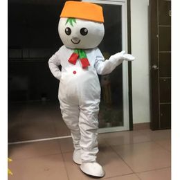 Halloween Snowman Mascot Costume Cartoon Anime theme character Adult Size Christmas Carnival Birthday Party Fancy Outfit