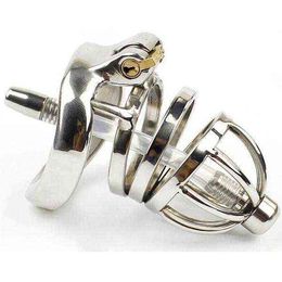 NXY Cockrings Stainless Steel Cock Cage MERCILESS COCK MALE CHASTITY DEVICE 1.77 INCHES LONG 1124
