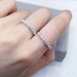 Poetry Of Jew Store Round Rose Gold Luxury Moissanite Weding Ring for Women