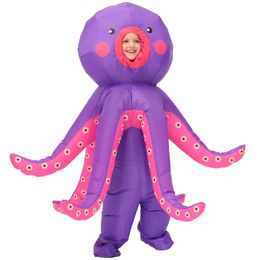 Mascot doll costume Purim Octopus Inflatable Costumes Halloween Costume Mascot Carnival Party Role Play Disfraz For Adult Kids